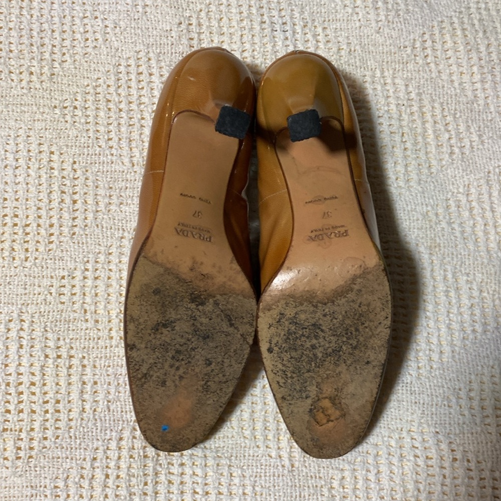 Prada Brown Patent Leather Heels - Picture 7 of 11